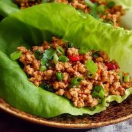 Best Asian Ground Turkey Lettuce Wraps