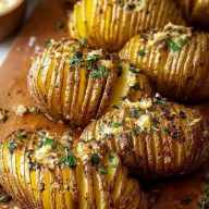 Best Garlic Butter Hasselback Potatoes