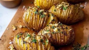 Best Garlic Butter Hasselback Potatoes