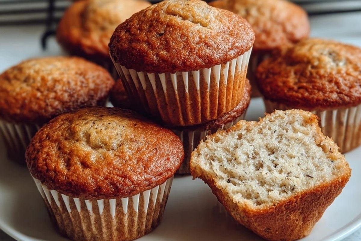 Best Greek Yogurt Banana Muffins
