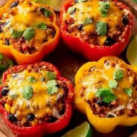 Best Mexican Ground Turkey Stuffed Peppers