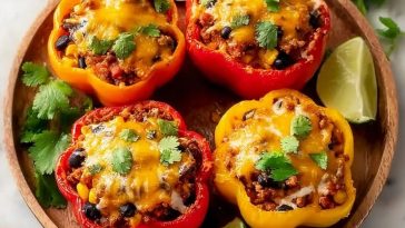 Best Mexican Ground Turkey Stuffed Peppers