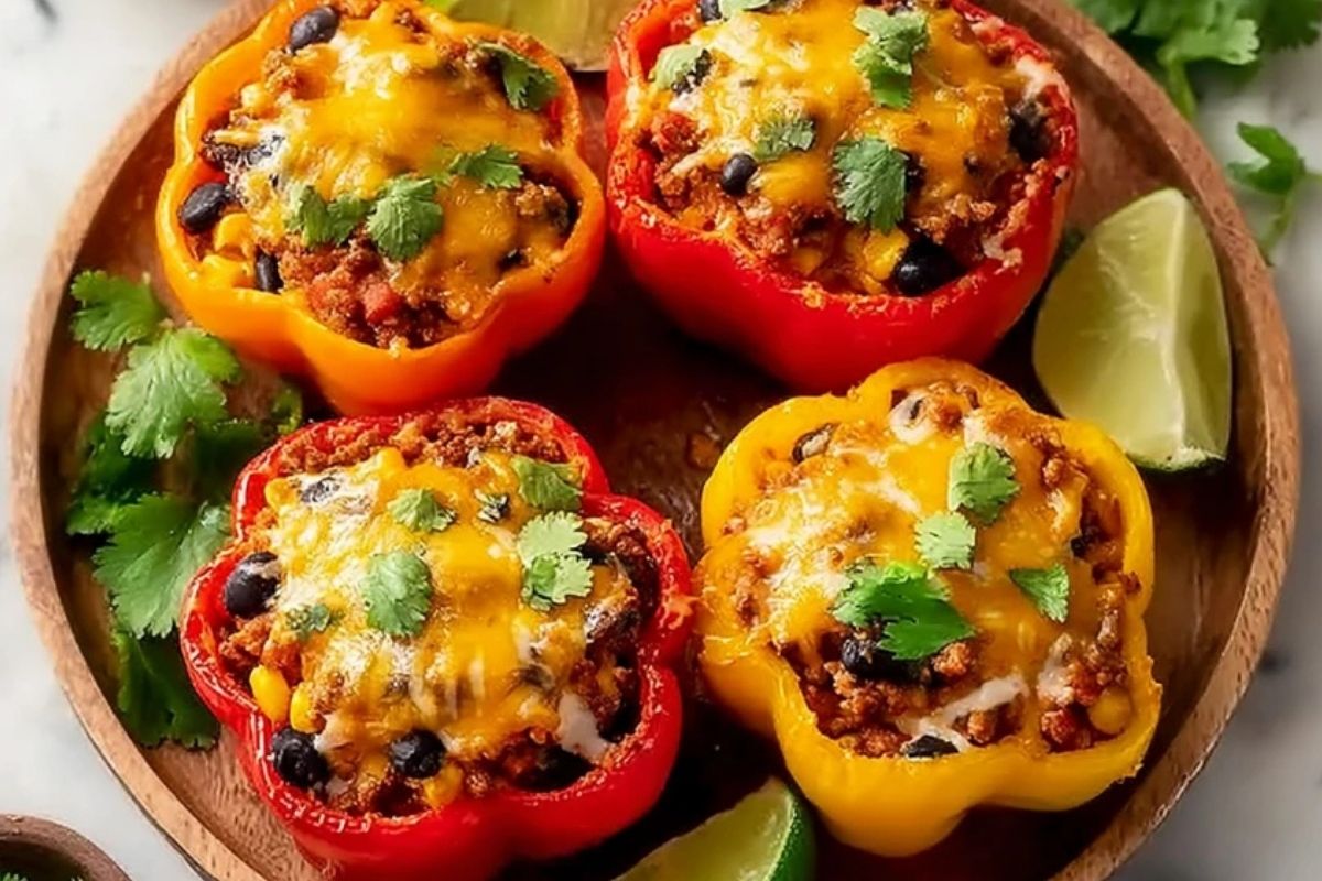 Best Mexican Ground Turkey Stuffed Peppers