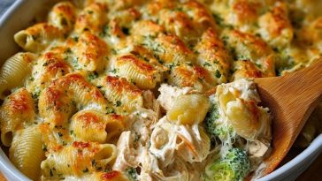 Cheesy Chicken Shells — The Ultimate Creamy, Comforting Pasta Bake