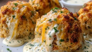Cheesy Ranch Chicken Bombs