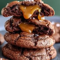 Chewy Chocolate-Caramel Cookies