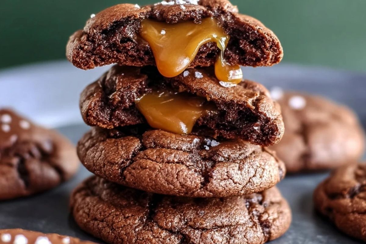 Chewy Chocolate-Caramel Cookies