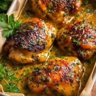 Classic Honey Mustard Chicken Thighs