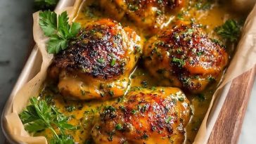 Classic Honey Mustard Chicken Thighs