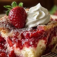 Donna Wood Strawberry Cheesecake Dump Cake