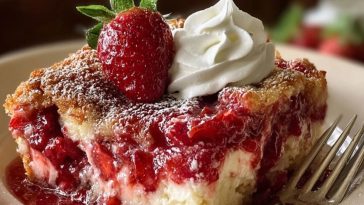 Donna Wood Strawberry Cheesecake Dump Cake