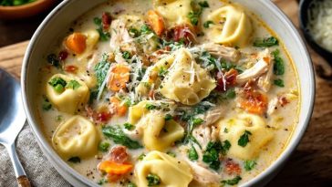 Easy One-Pot Chicken Tortellini Soup