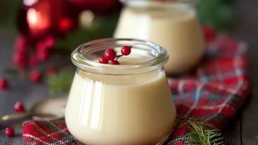 Festive Eggnog Panna Cotta