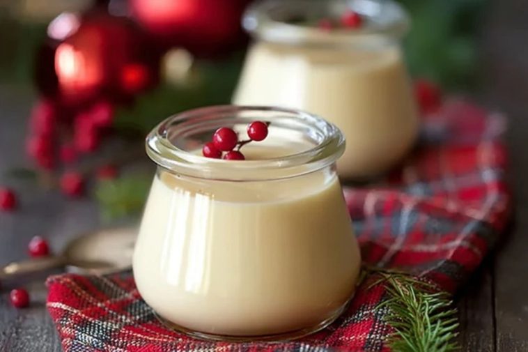 Festive Eggnog Panna Cotta
