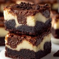 Fudgy Brownie Cheesecake Bars