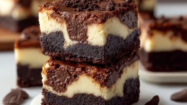 Fudgy Brownie Cheesecake Bars