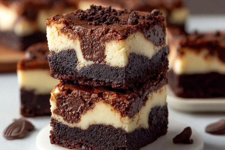 Fudgy Brownie Cheesecake Bars