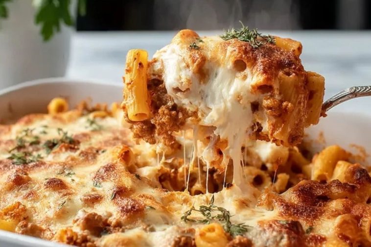 Healthy High Protein Cottage Cheese Baked Ziti