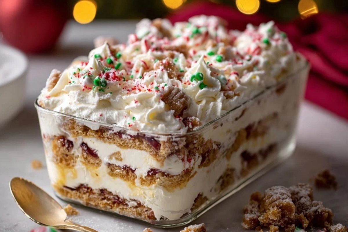 Homemade Christmas Cookie Lasagna
