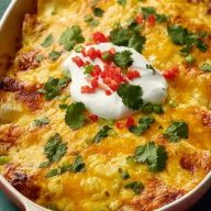 Loaded Beef Enchiladas With Cheese Sauce