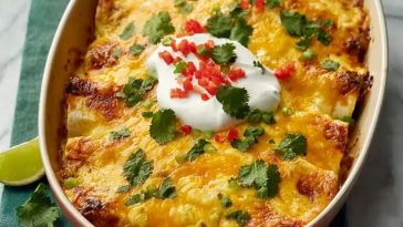 Loaded Beef Enchiladas With Cheese Sauce