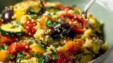 Mediterranean Quinoa Salad With Roasted Vegetables