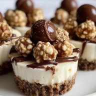 Mini No-Bake Malteser Cheesecakes