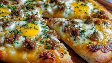 Sausage Gravy Breakfast Pizza