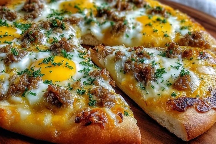 Sausage Gravy Breakfast Pizza