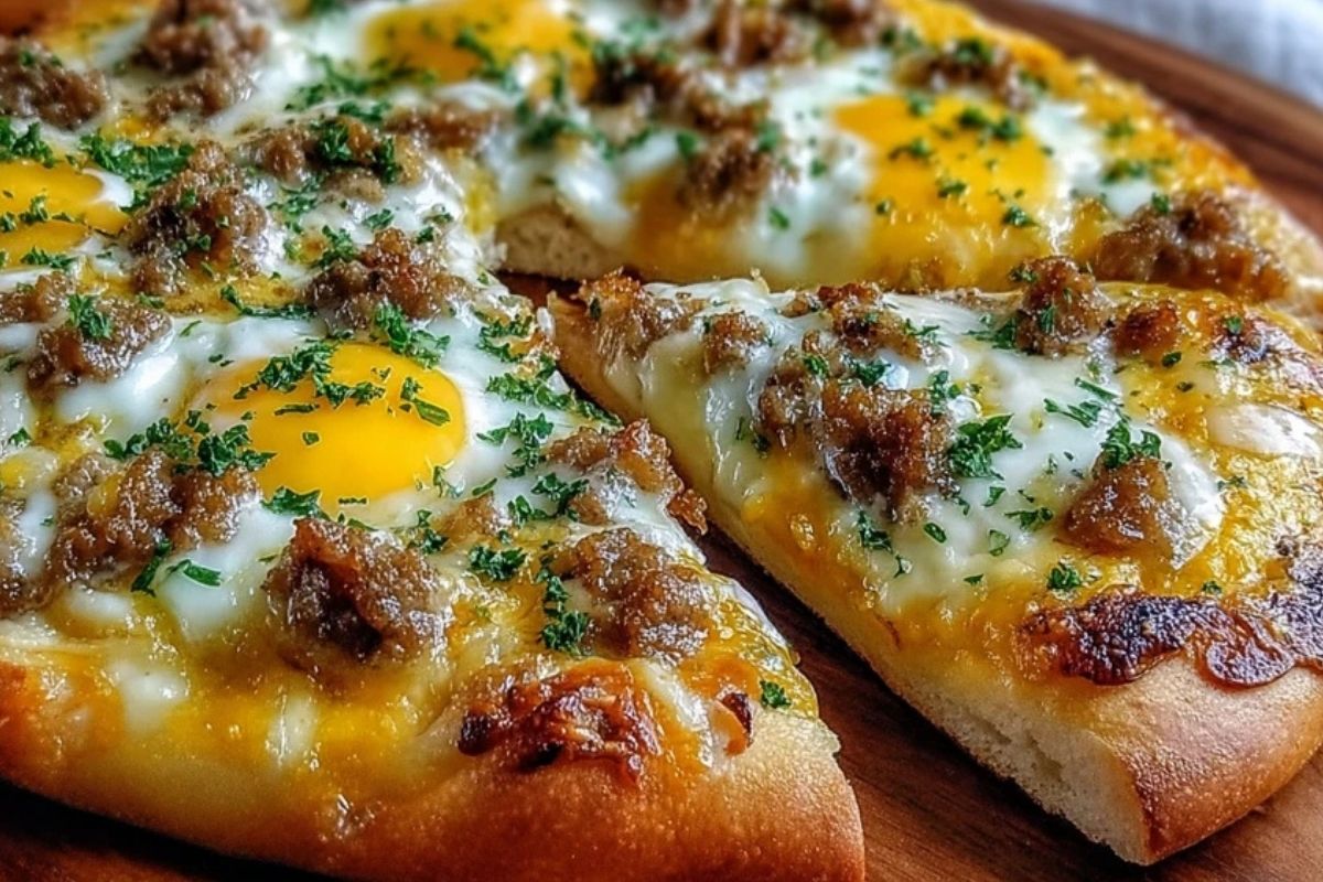 Sausage Gravy Breakfast Pizza