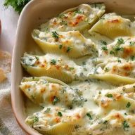 Best Baked Chicken Alfredo Stuffed Shells