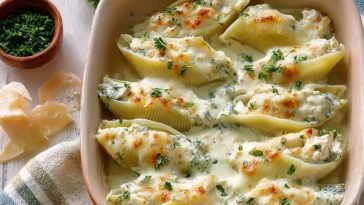 Best Baked Chicken Alfredo Stuffed Shells