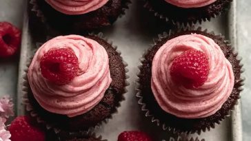Best Chocolate Raspberry Cupcakes