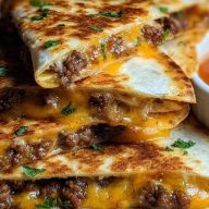 Cowboy Butter Smashed Beef Tortilla Melts