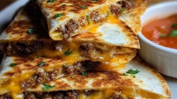 Cowboy Butter Smashed Beef Tortilla Melts