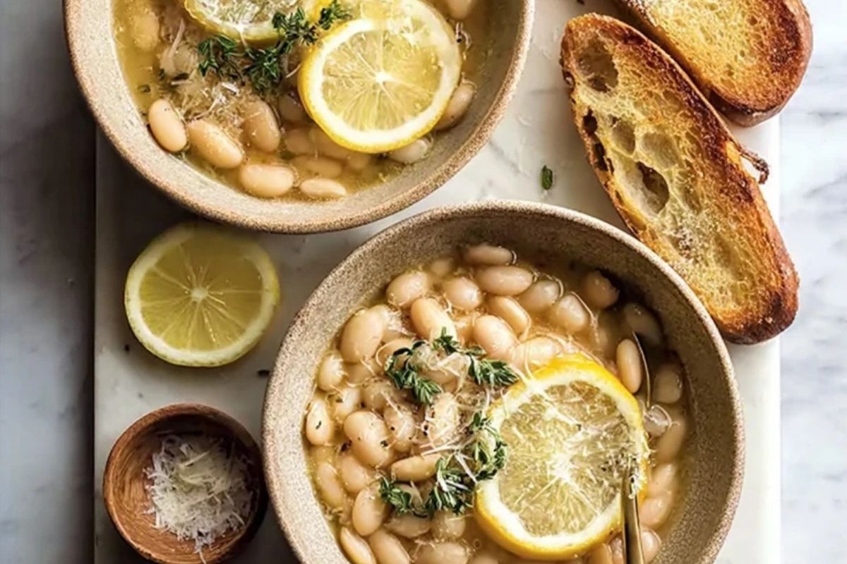 Creamy White Beans With Parmesan And Lemon