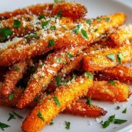 Crispy Parmesan Roasted Carrots