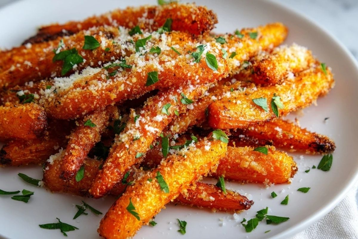 Crispy Parmesan Roasted Carrots
