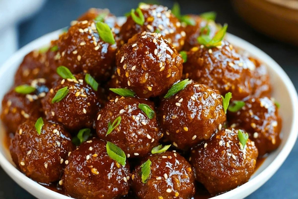 Crockpot Honey Garlic Meatballs
