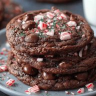 Double Chocolate Peppermint Cookies