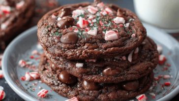 Double Chocolate Peppermint Cookies