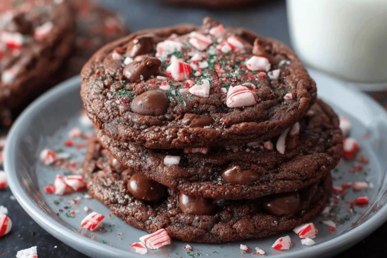Double Chocolate Peppermint Cookies