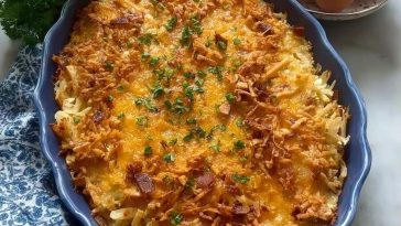 Easy Rotisserie Chicken Hash Brown Casserole