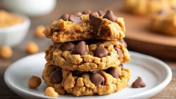 Flourless Peanut Butter Chickpea Cookies
