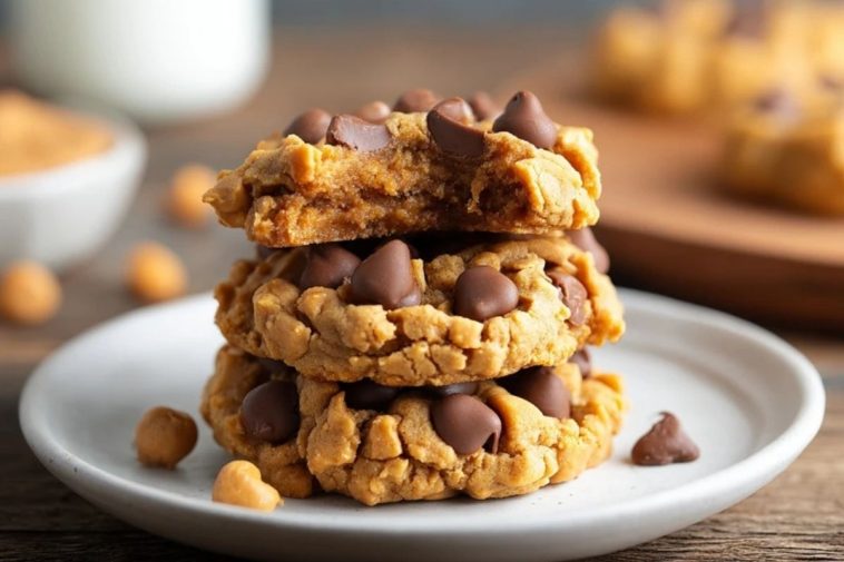 Flourless Peanut Butter Chickpea Cookies