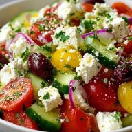 Greek Cottage Cheese Salad