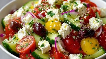 Greek Cottage Cheese Salad