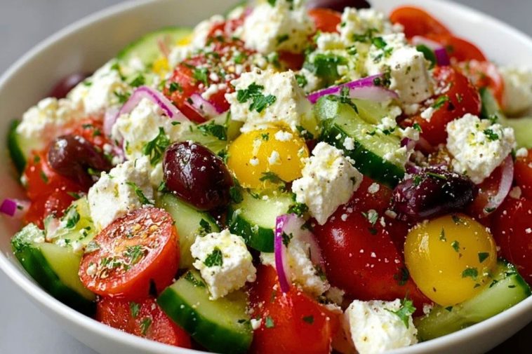 Greek Cottage Cheese Salad