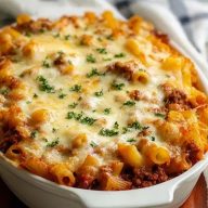 Homemade Baked Ziti With Ground Beef And Cream Cheese