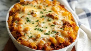 Homemade Baked Ziti With Ground Beef And Cream Cheese